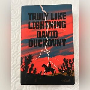 Hardcover fiction truly like lightning by David Duchovny tv actor xfiles book